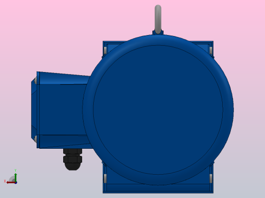 K57底脚轴伸式安装螺旋锥齿轮减速机K57-Y3-4P-24.05-M1-0°-B后视缩略图