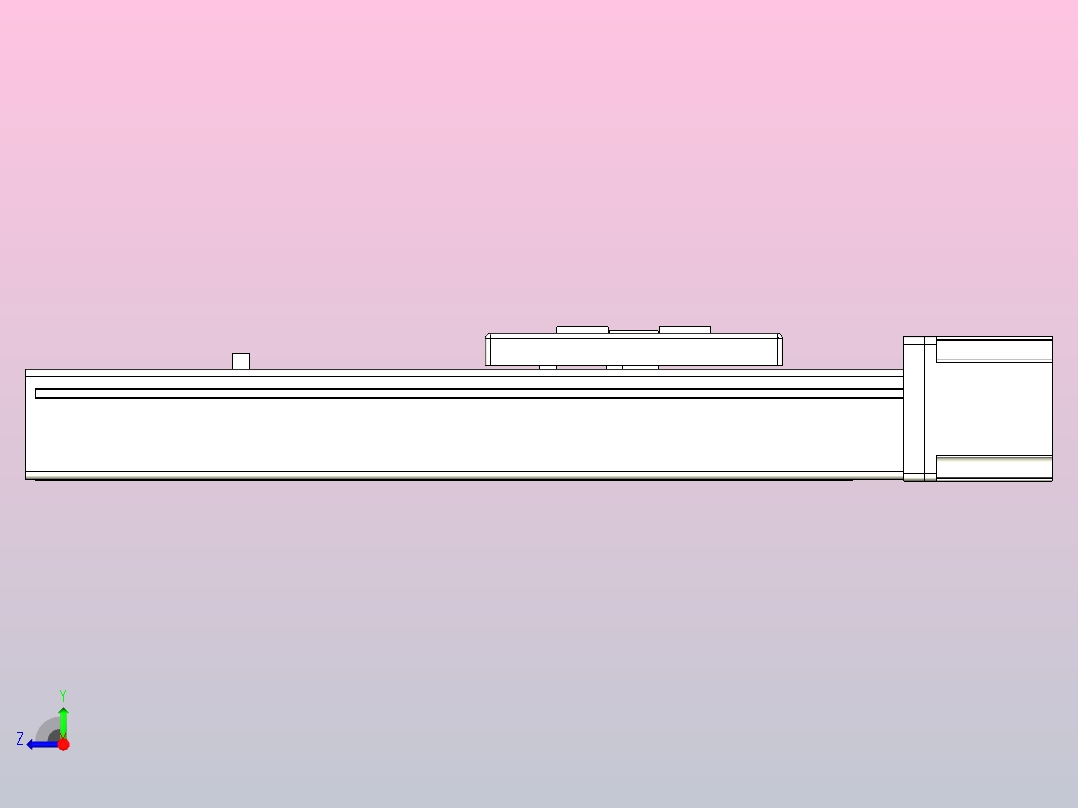 MTH6M标准螺杆滑台[MTH6M-L#-150-BC-57M-C3]右视图