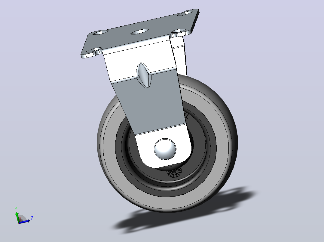 Wheel-4207650411GS-Swede-Wheel脚轮主视图