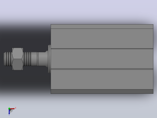 气缸SDA12x10SB(0)+(CS1-J-2)俯视缩略图
