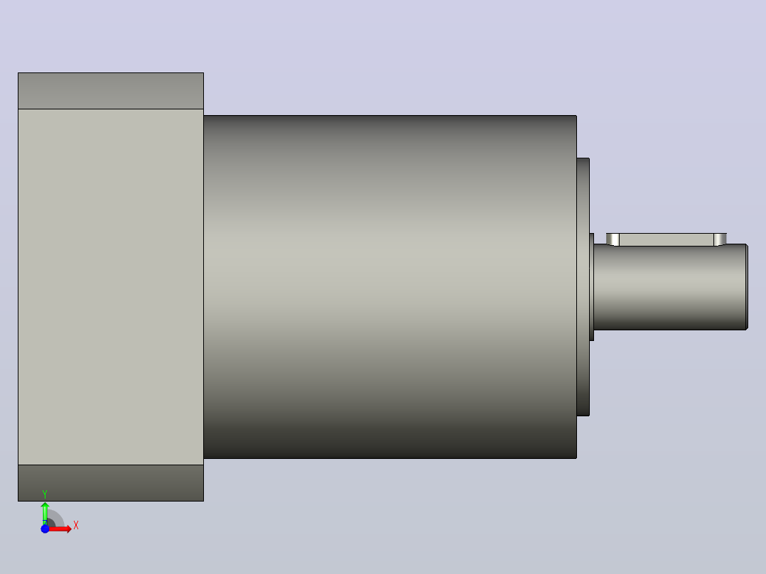 间隙减速器gearbox_gbx080008k_gbk_080_100_3_f前视图
