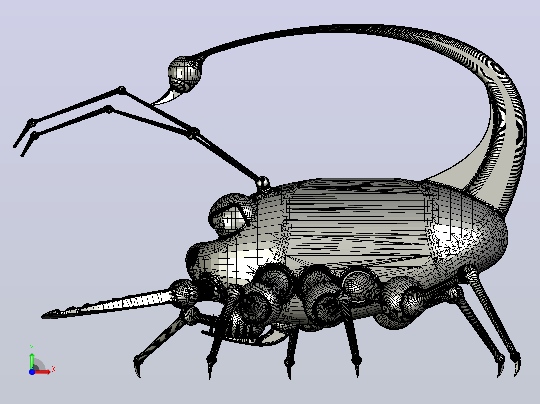 海洋生物鱼类Mister Crawley前视图