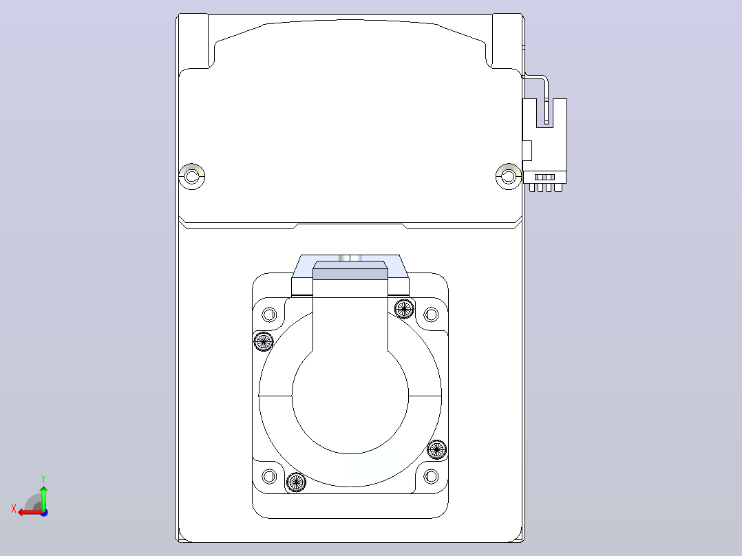 日规模组半封闭丝杆TPA-HNR-105D-1610C-L350-MP-C-P40-N3后视图