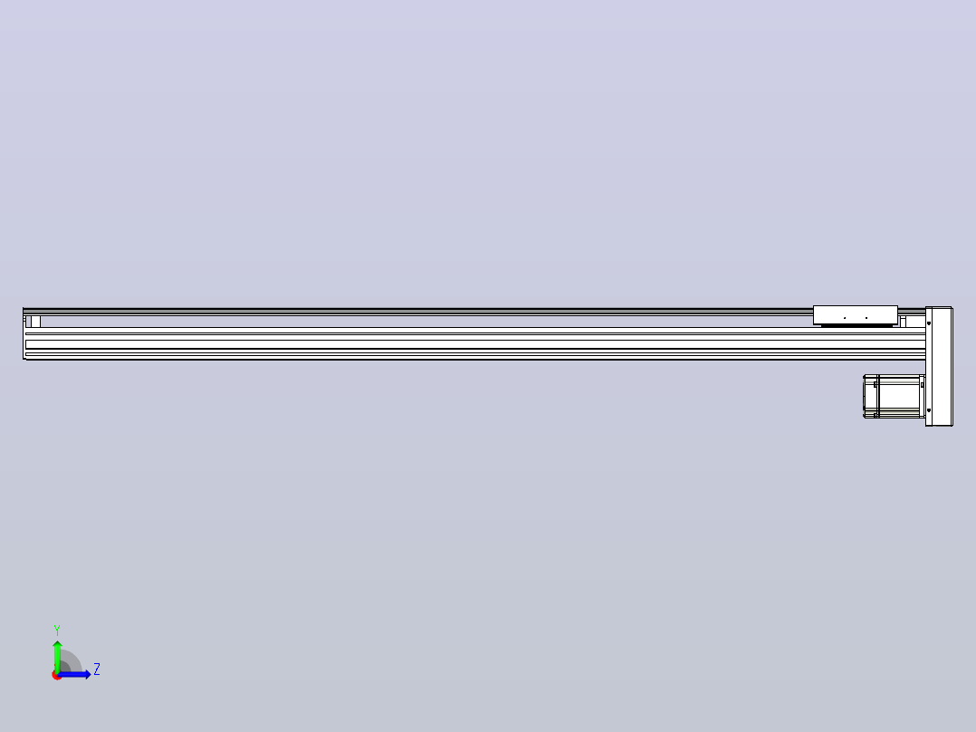 日规模组半封闭丝杆TPA-HNR-175D-2510C-L1400-MP-C-P75-N3左视图