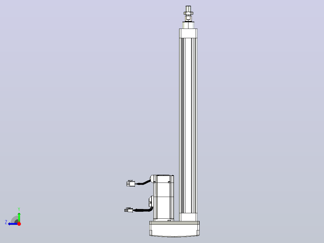 轻载电动缸TPA-ESR40-1210C-L400-MR-W-P40-C3右视图
