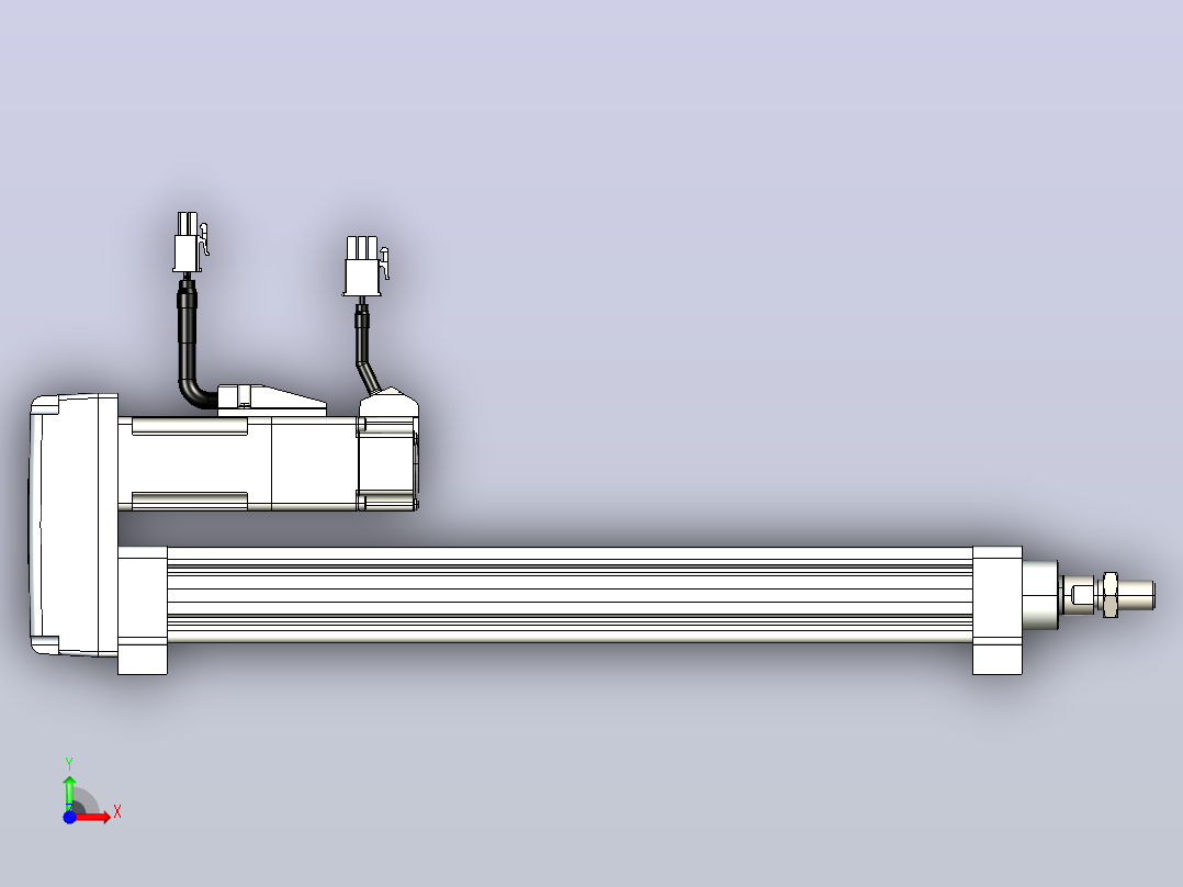 轻载电动缸TPA-ESR25-1002C-L250-MR-LB-W-P10-C3前视图
