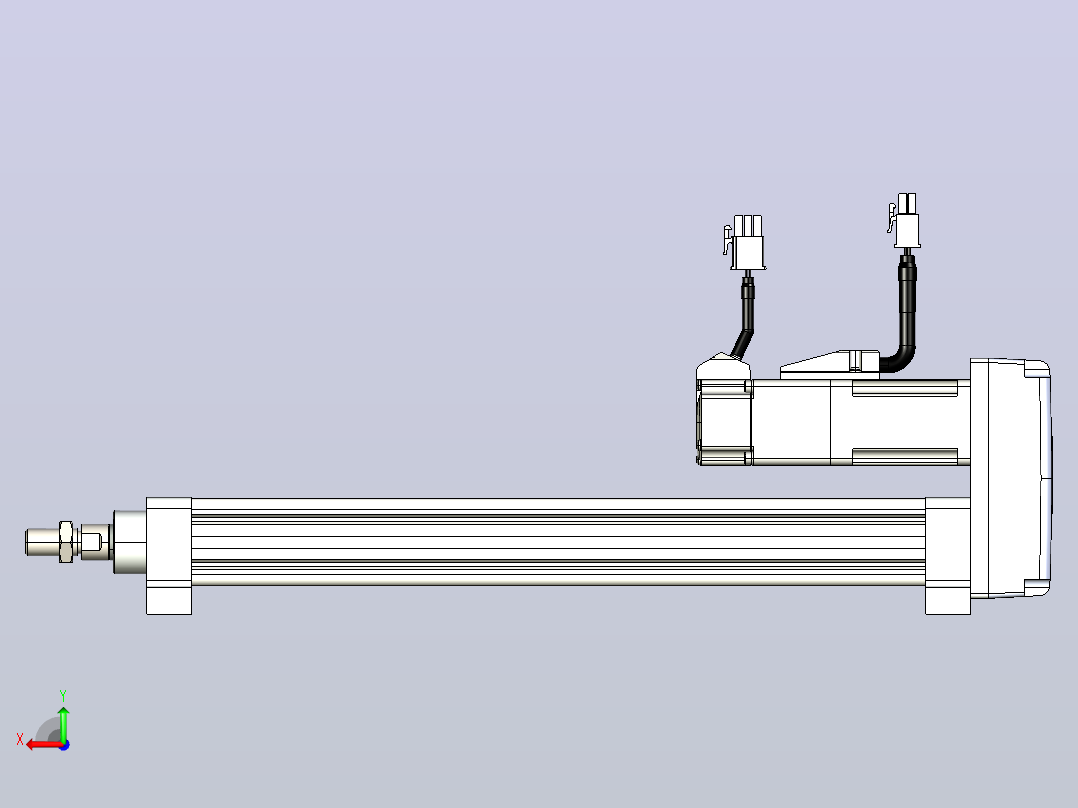 轻载电动缸TPA-ESR25-1002C-L250-MR-LB-W-P10-C3后视图
