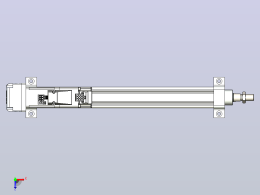 轻载电动缸TPA-ESR25-1002C-L250-MR-LB-W-P10-C3俯视缩略图
