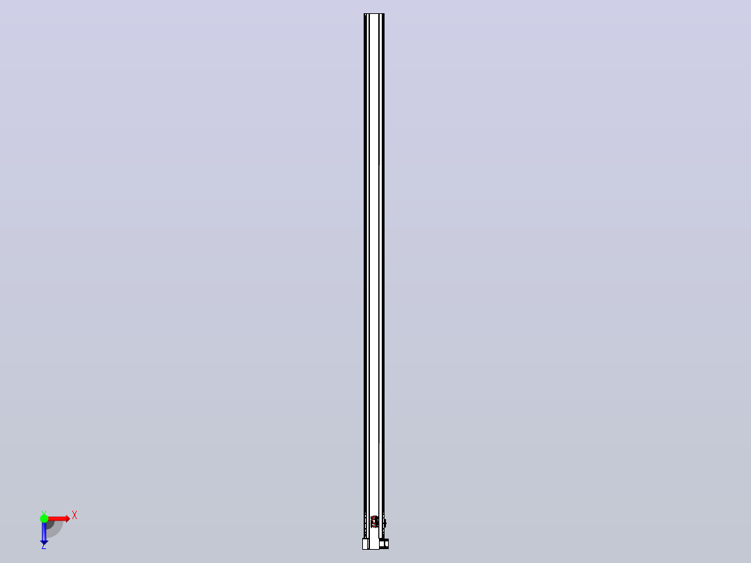 皮带直线轴半封闭可选导轨TPA-HNB-120D-110-L2950-LP-Y-P40-N3俯视图