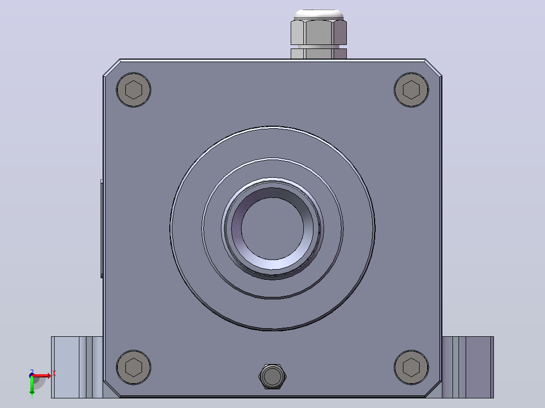 RC135-ER40（底板）雕刻钻铣主轴[RC135-S24P7.5-ER40]后视图