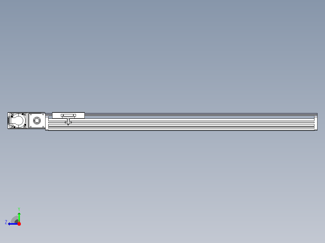 皮带直线轴半封闭可选导轨TPA-HNB-120D-110-L850-ML-Y-P40-N3右视图