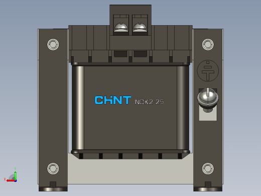 NDK2-50 380V-220V控制变压器三维模型202407后视缩略图