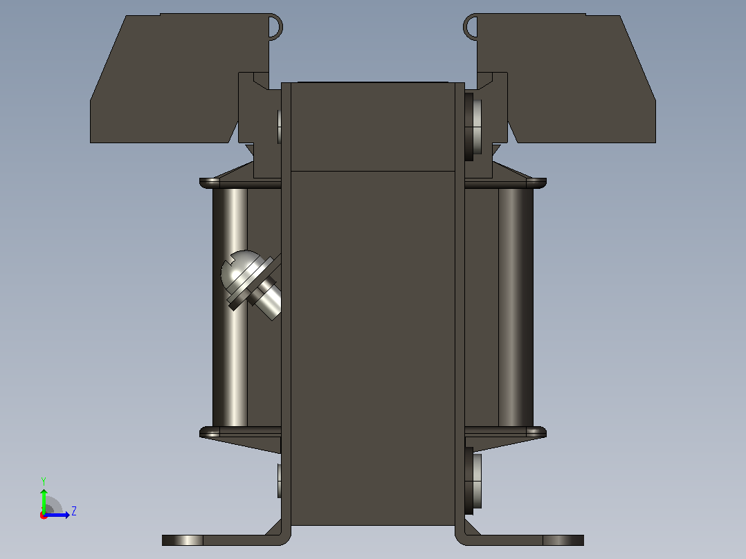 NDK2-50 380V-220V控制变压器三维模型202407左视图