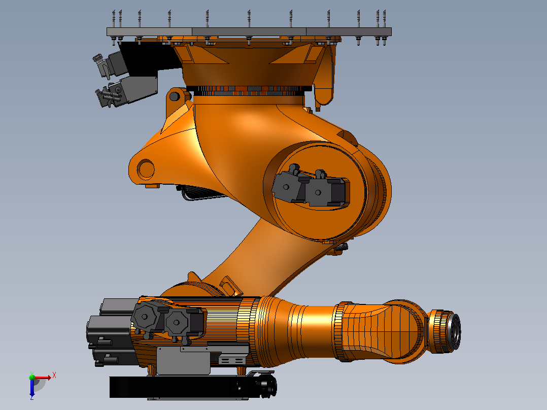 KUKA KR 1000 L750 titan机器人俯视图