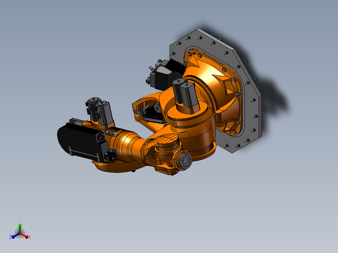 KUKA KR 1000 L750 titan机器人正等轴测图