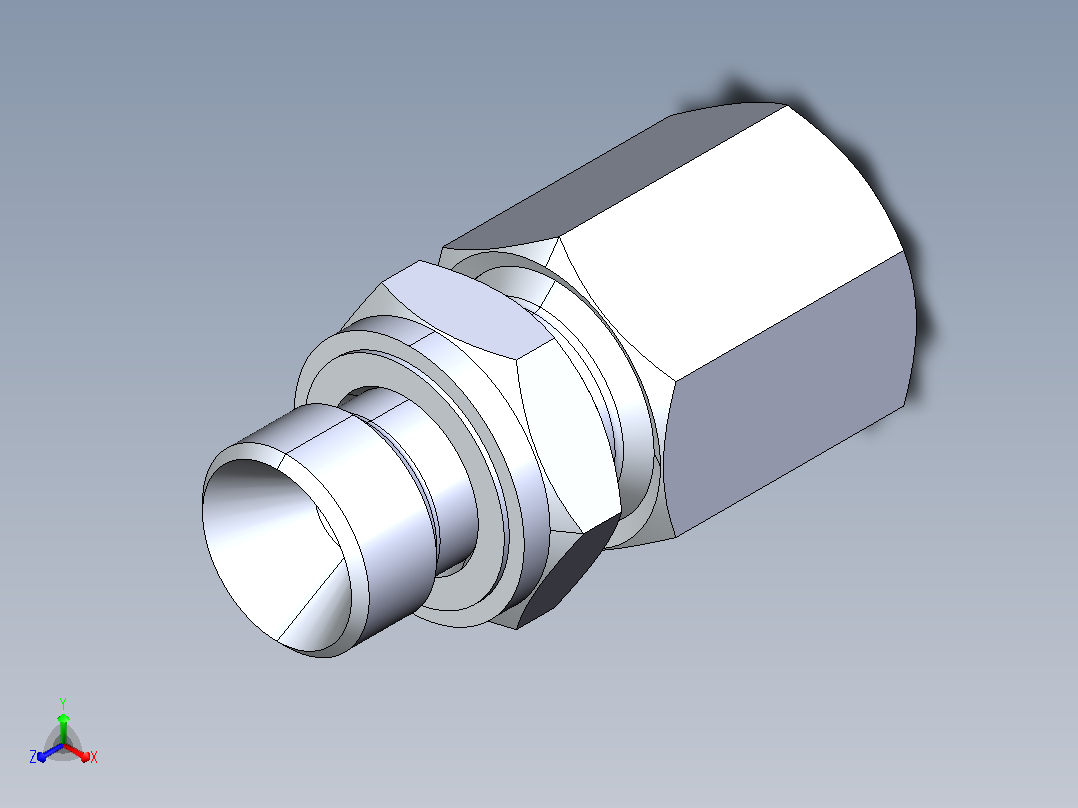 1CM-WD 1CM-WD 公制螺纹胶垫密封柱端[1CM-12-10WD-RN]主视图