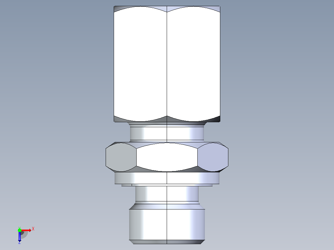 1CM-WD 1CM-WD 公制螺纹胶垫密封柱端[1CM-12-10WD-RN]俯视图