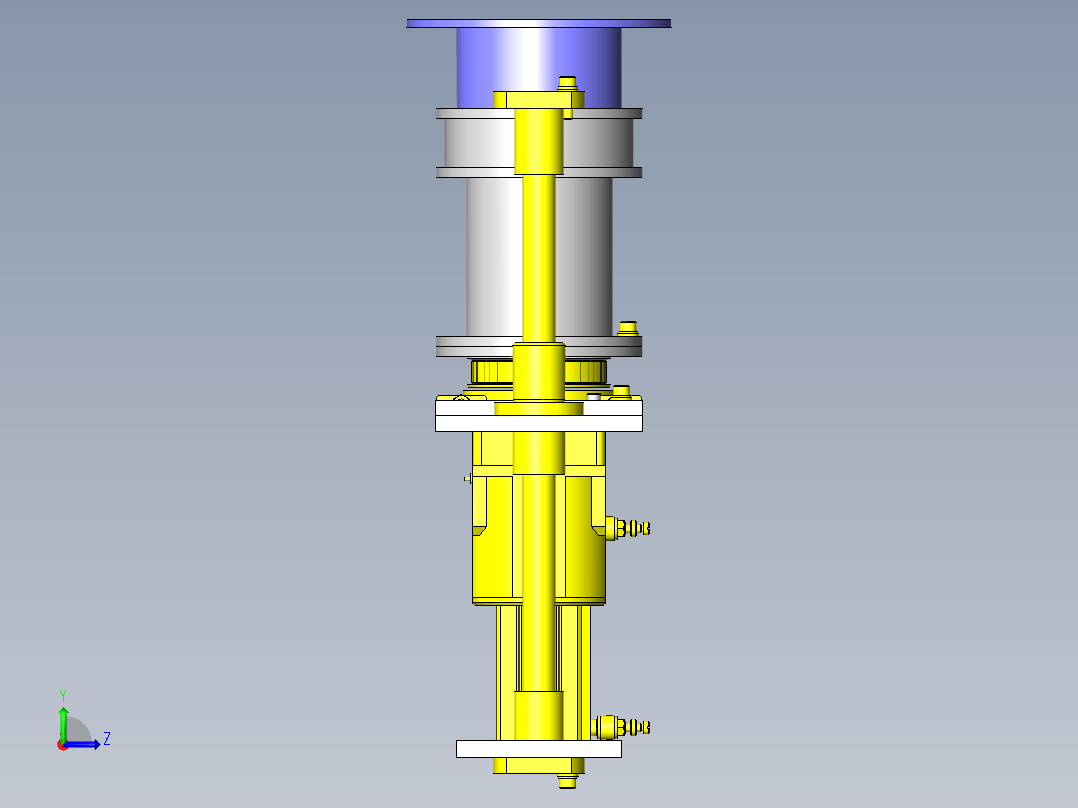 旋转上浮机构左视图