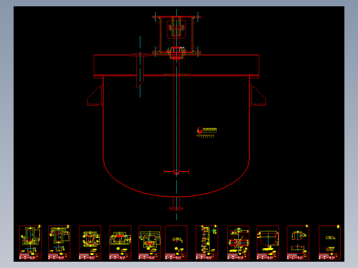 F1分散机(搅拌机)全套制作图