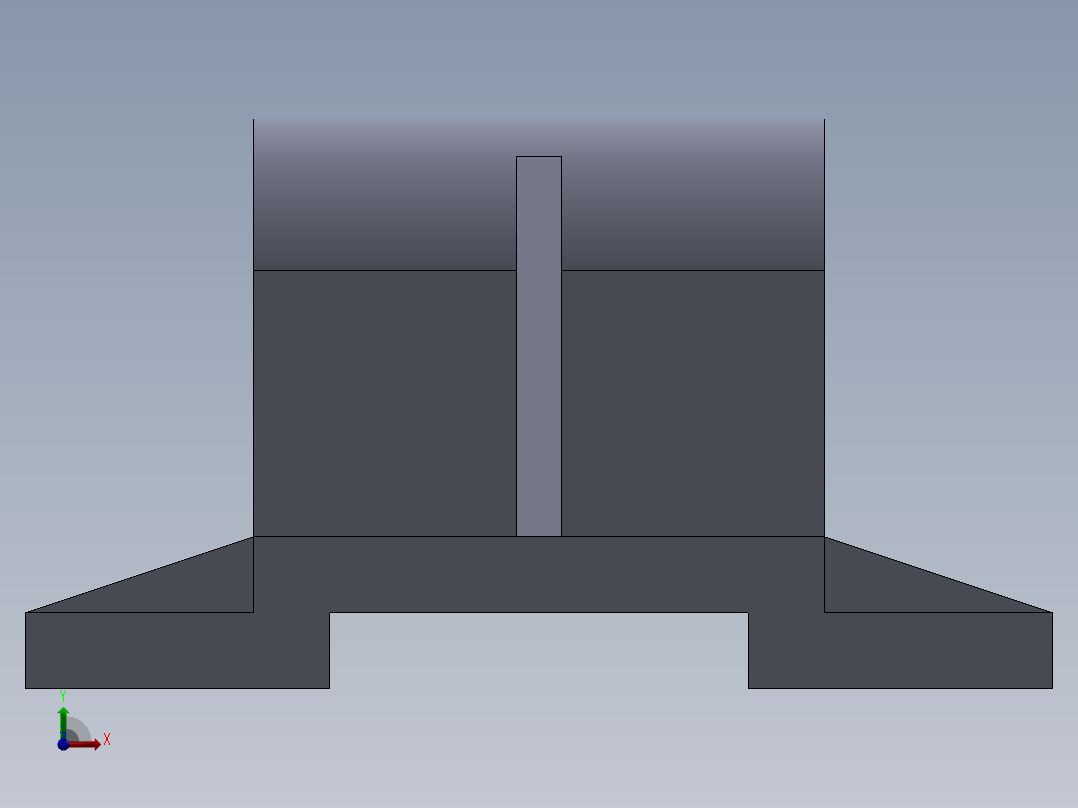 SW建模练习题-practice 68前视图