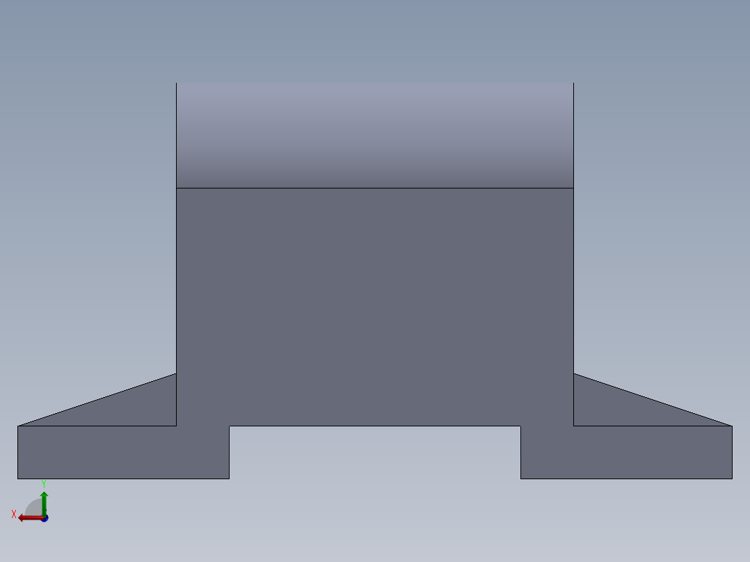 SW建模练习题-practice 68后视图