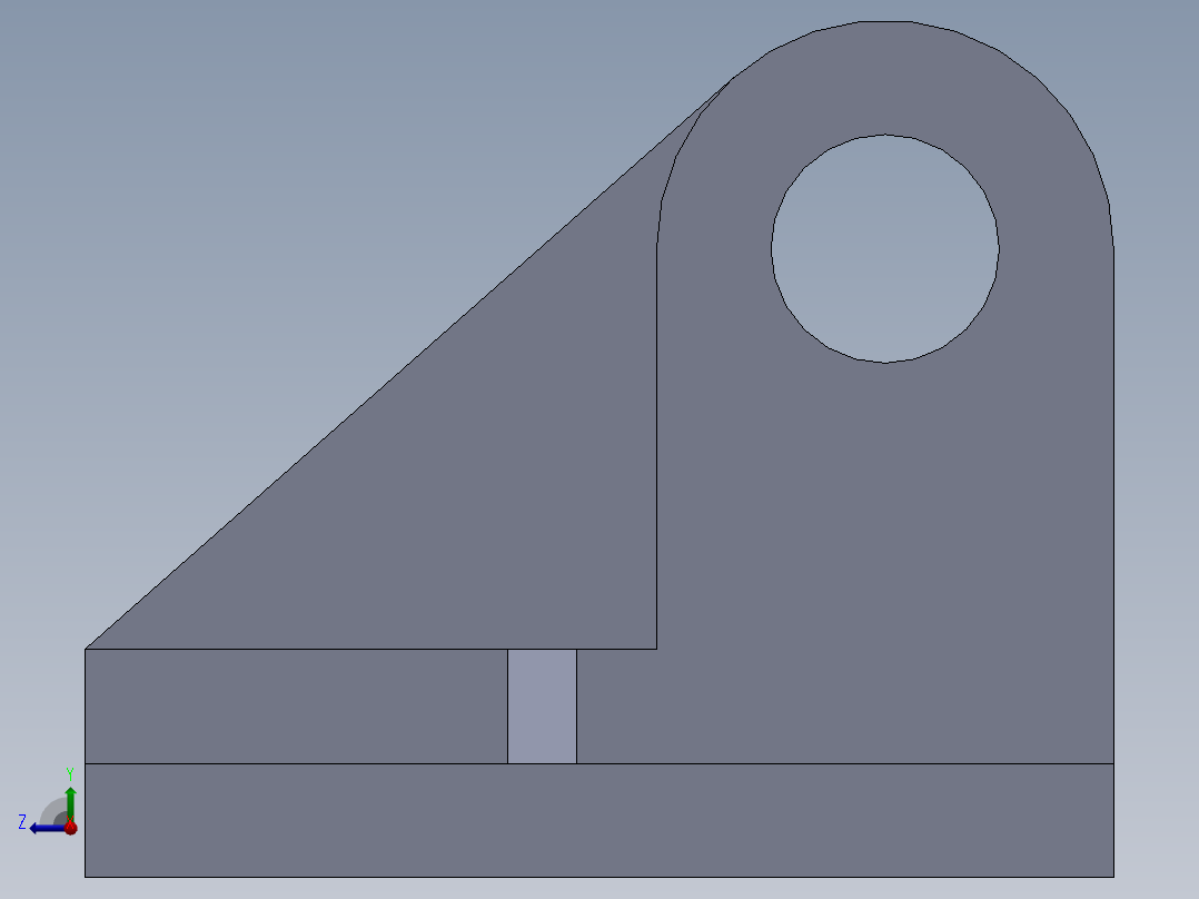 SW建模练习题-practice 68右视图