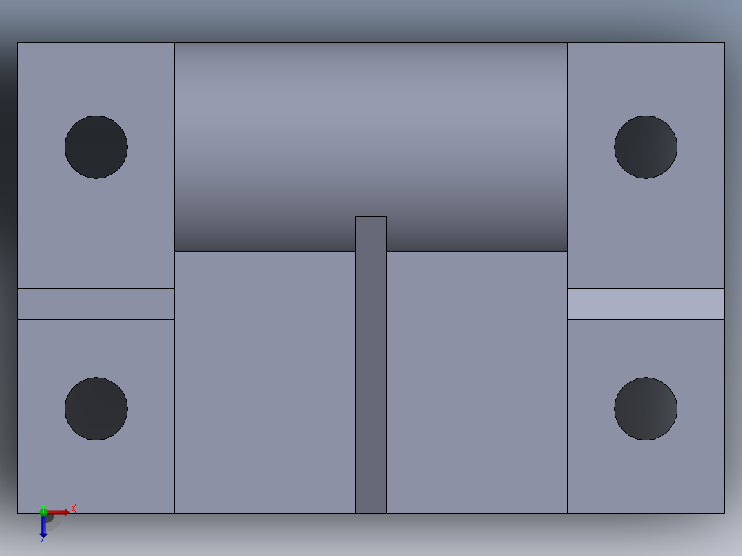 SW建模练习题-practice 68俯视图