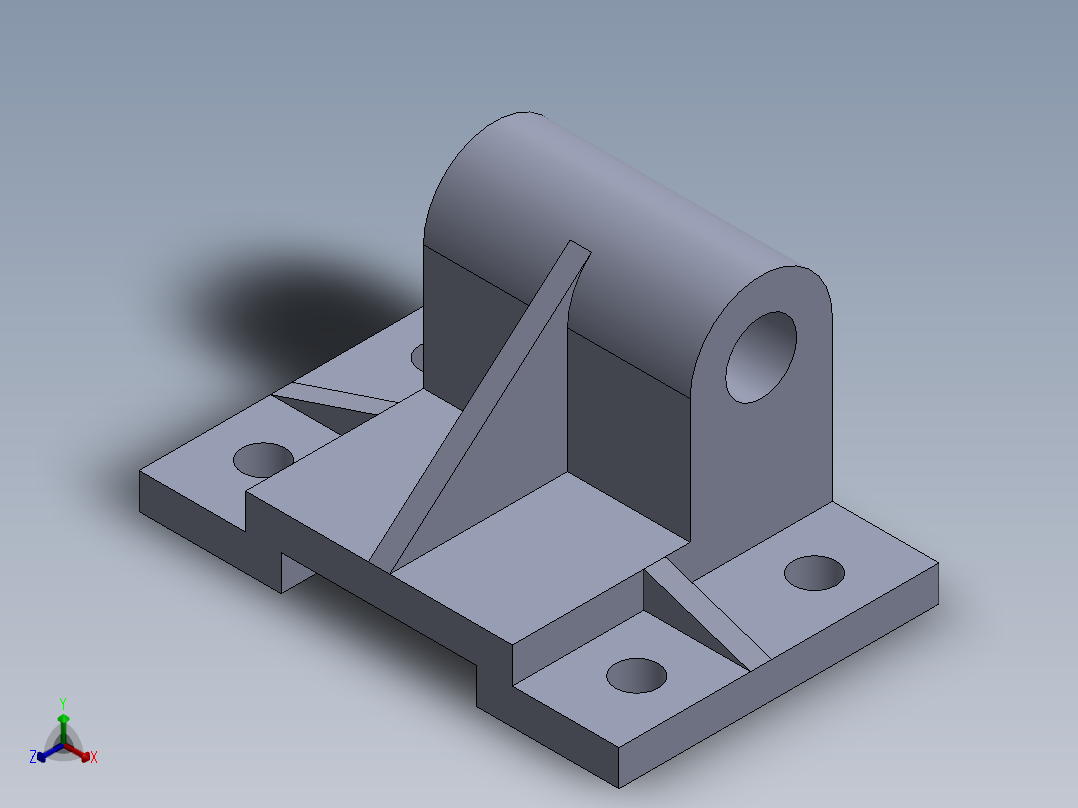 SW建模练习题-practice 68正等轴测图