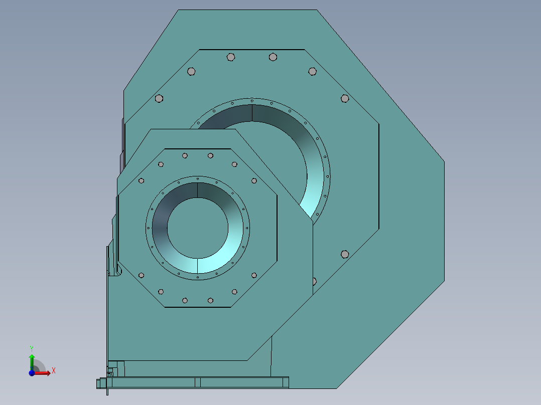中压离心风机SAB-ZG-Ⅰ系列30款前视图