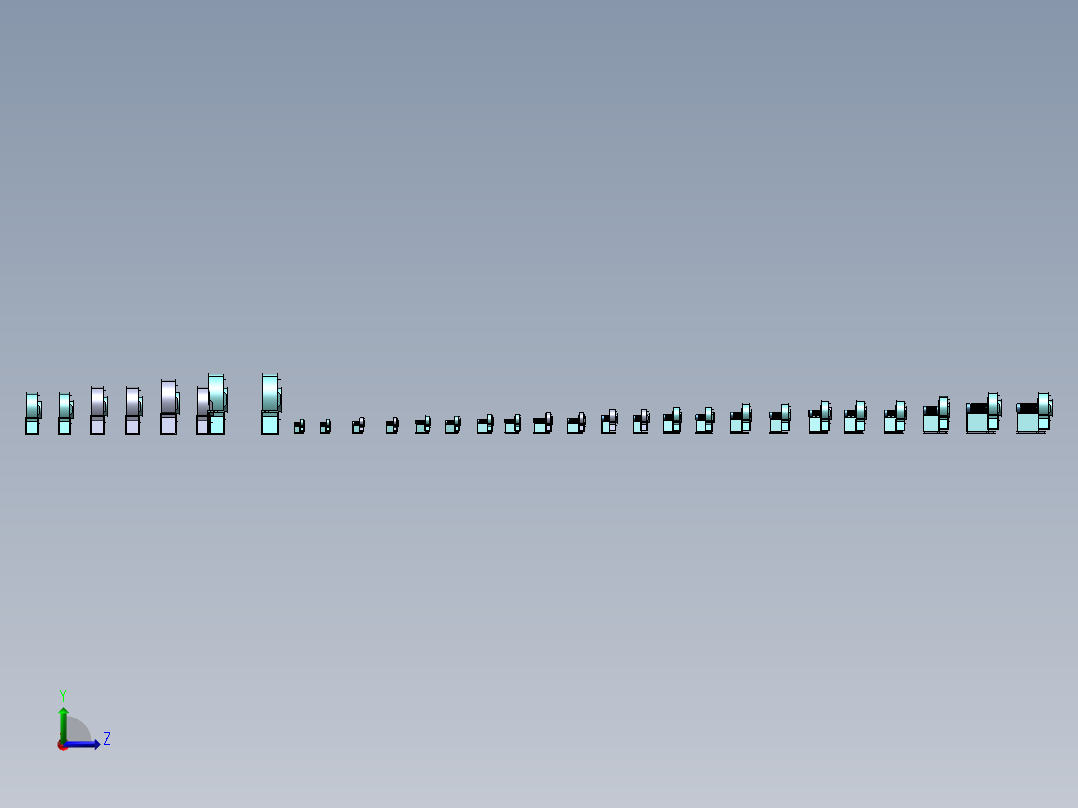 中压离心风机SAB-ZG-Ⅰ系列30款左视图