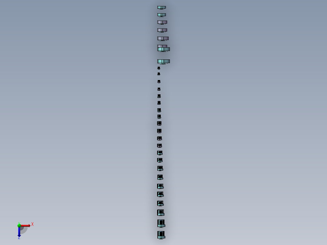 中压离心风机SAB-ZG-Ⅰ系列30款俯视图