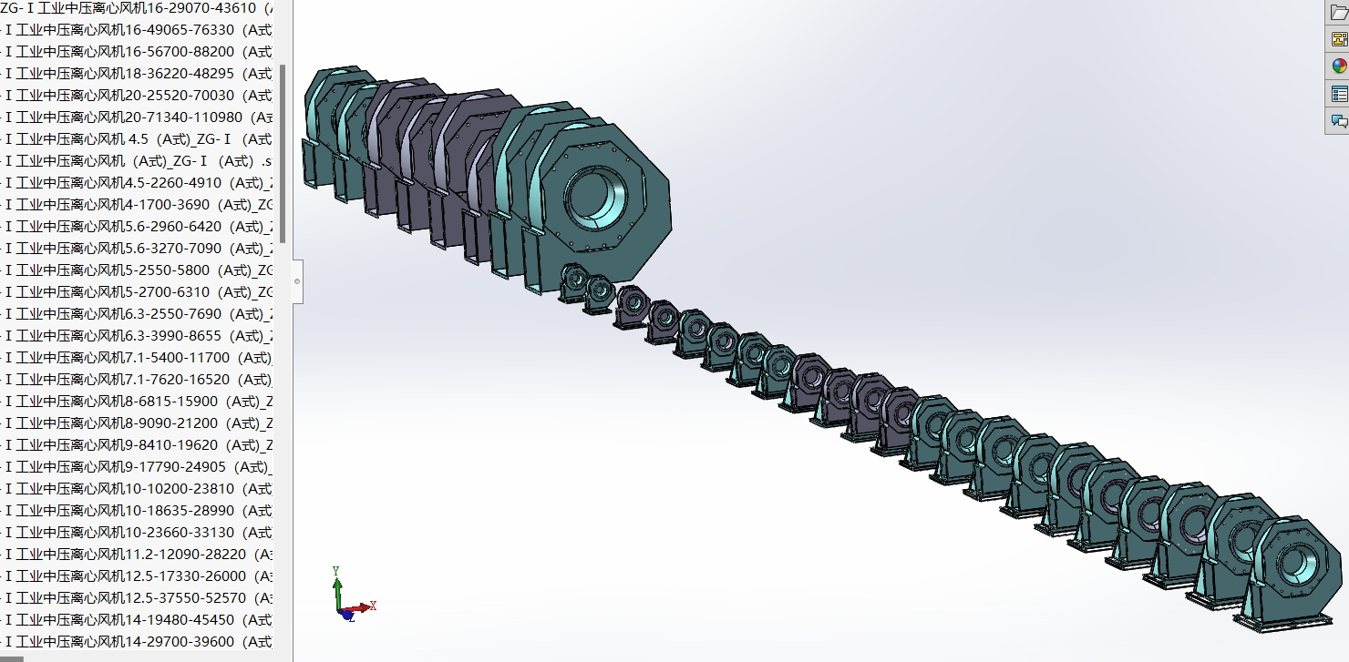 中压离心风机SAB-ZG-Ⅰ系列30款