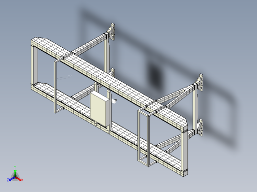 龙门起重机三维+CAD图纸