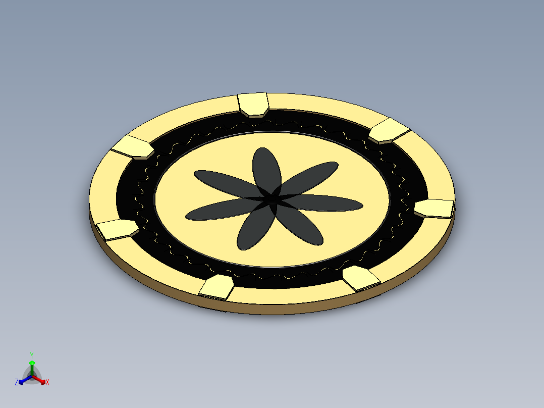 硬币正等轴测图