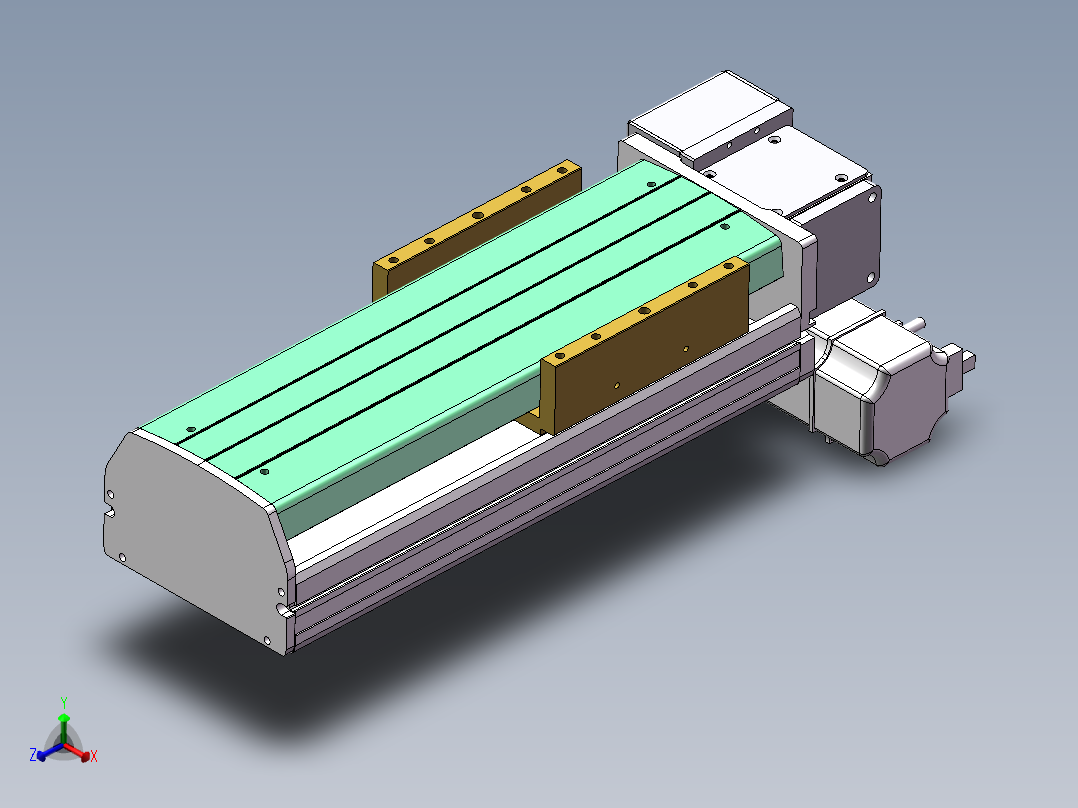 MTB同步带半封闭MTB14M-RD-200W主视图