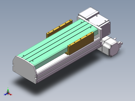 MTB同步带半封闭MTB14M-RD-200W正等轴测缩略图