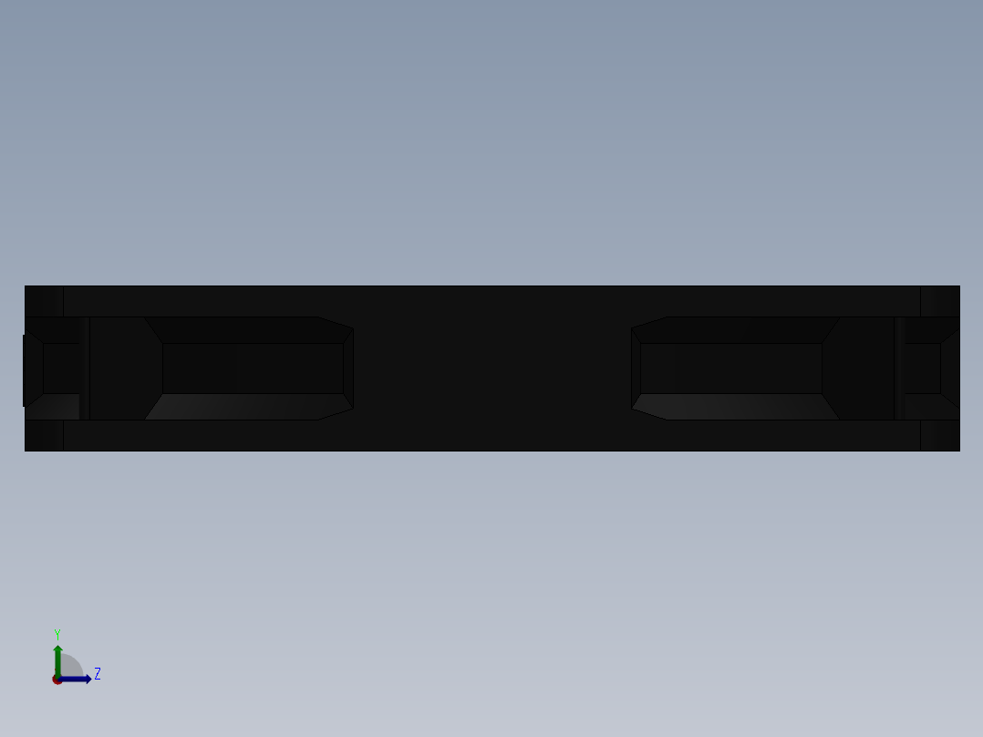 180mm电脑风扇左视图