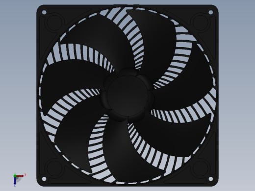 180mm电脑风扇俯视缩略图