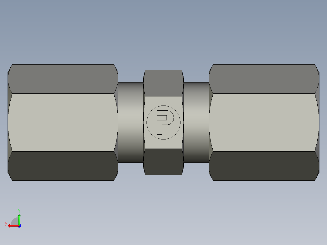 卡套式工业通用硬管接头EO Union G04ZLL71后视图