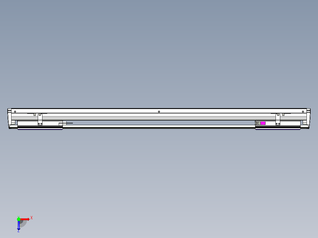 威洛博VL系列3d模型模组2VL14S2Y-S750俯视图