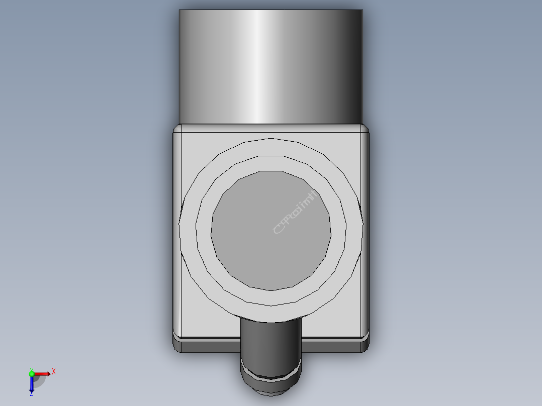 pvc conduit--pull-elbow-90deg俯视图