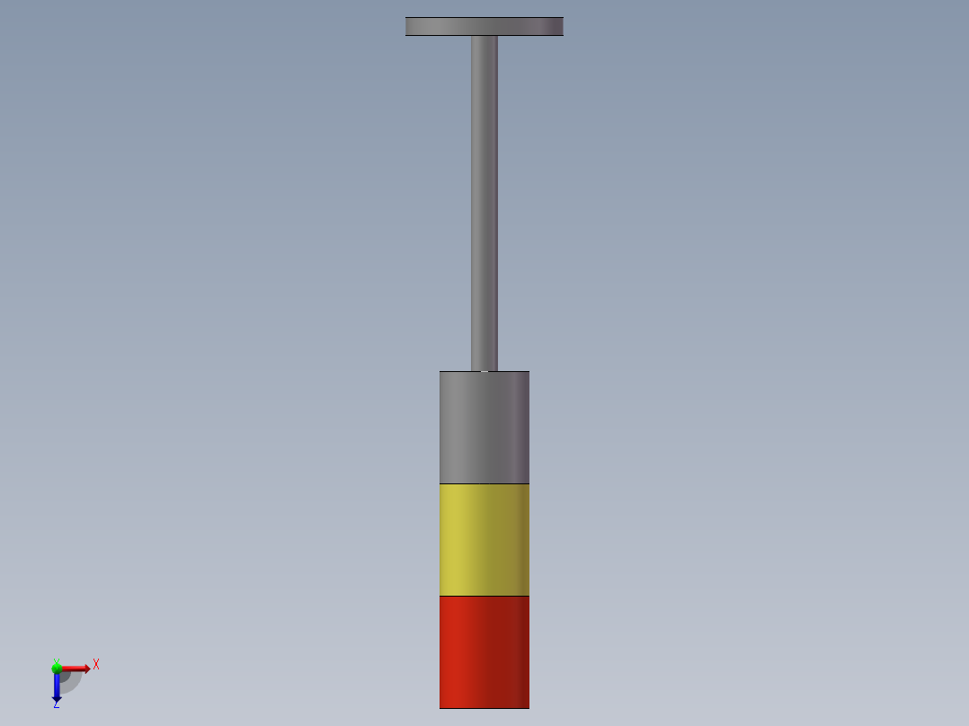 LTA-505带声音三节闪亮24V 三色灯俯视图