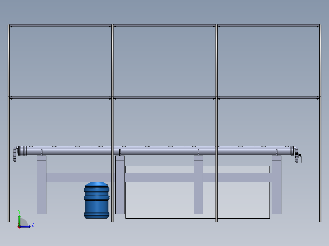 水培法12平方米左视图