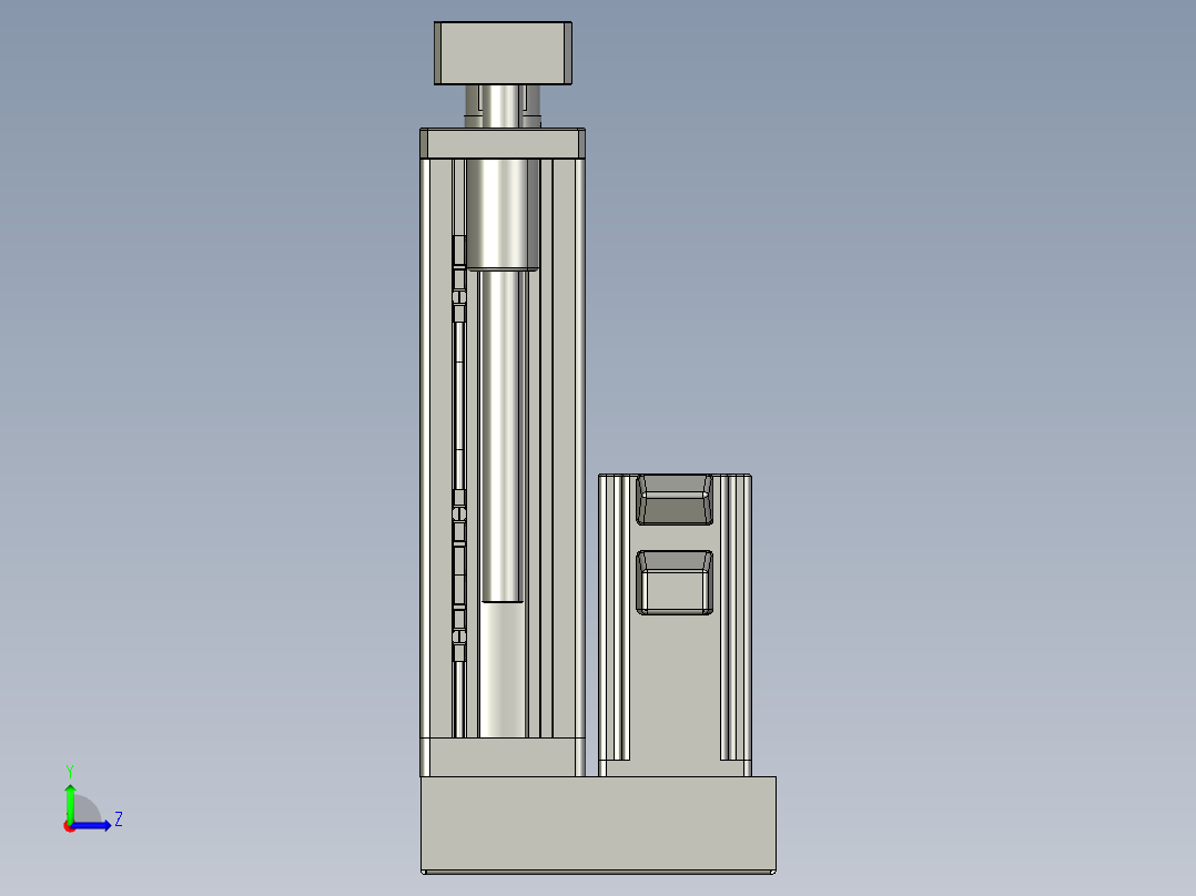 12VZ电动缸-VZ6D-S100-BD左视图