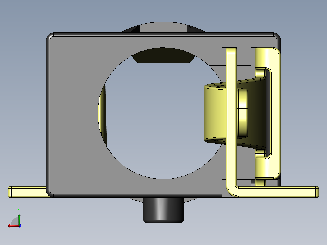 PJ311D (PJ-311D) SMD PCB 安装 3.5mm 音频插孔母插座后视图