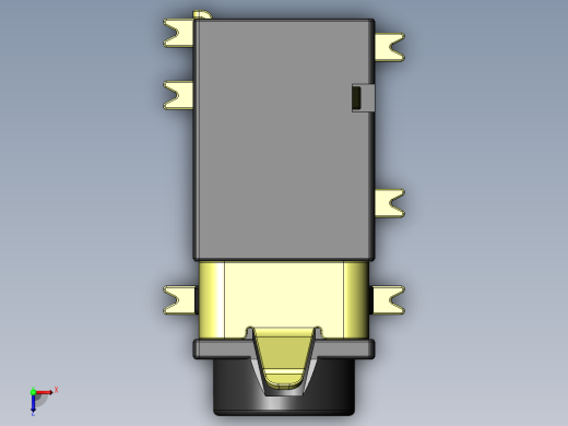 PJ311D (PJ-311D) SMD PCB 安装 3.5mm 音频插孔母插座俯视缩略图