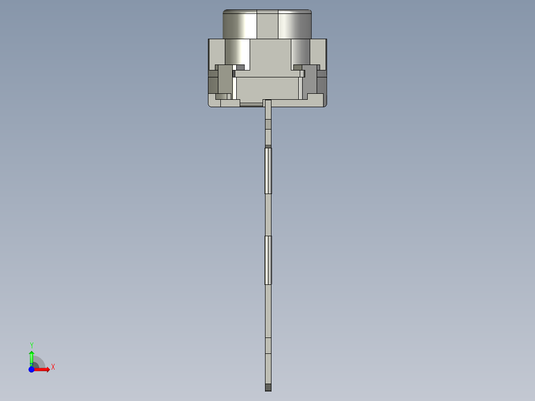 16毫米方形长程2R轻触开关前视图