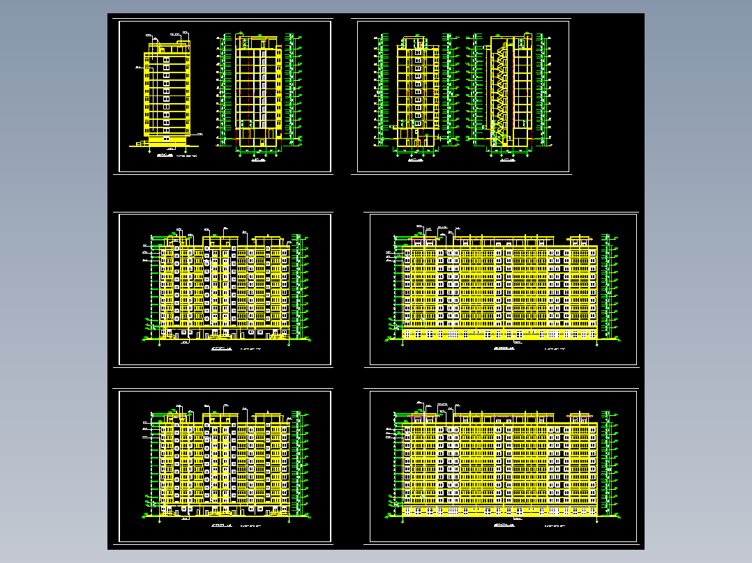 多层住宅平立面图