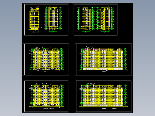 多层住宅平立面图