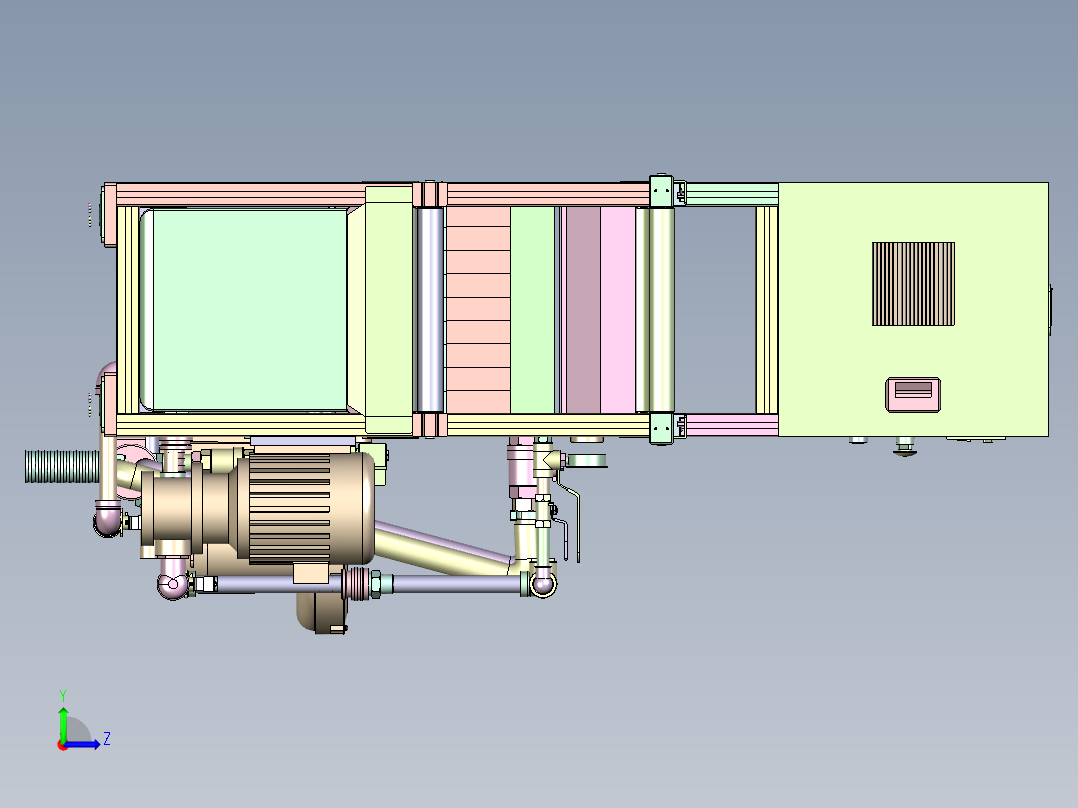 研磨装卸设备step左视图